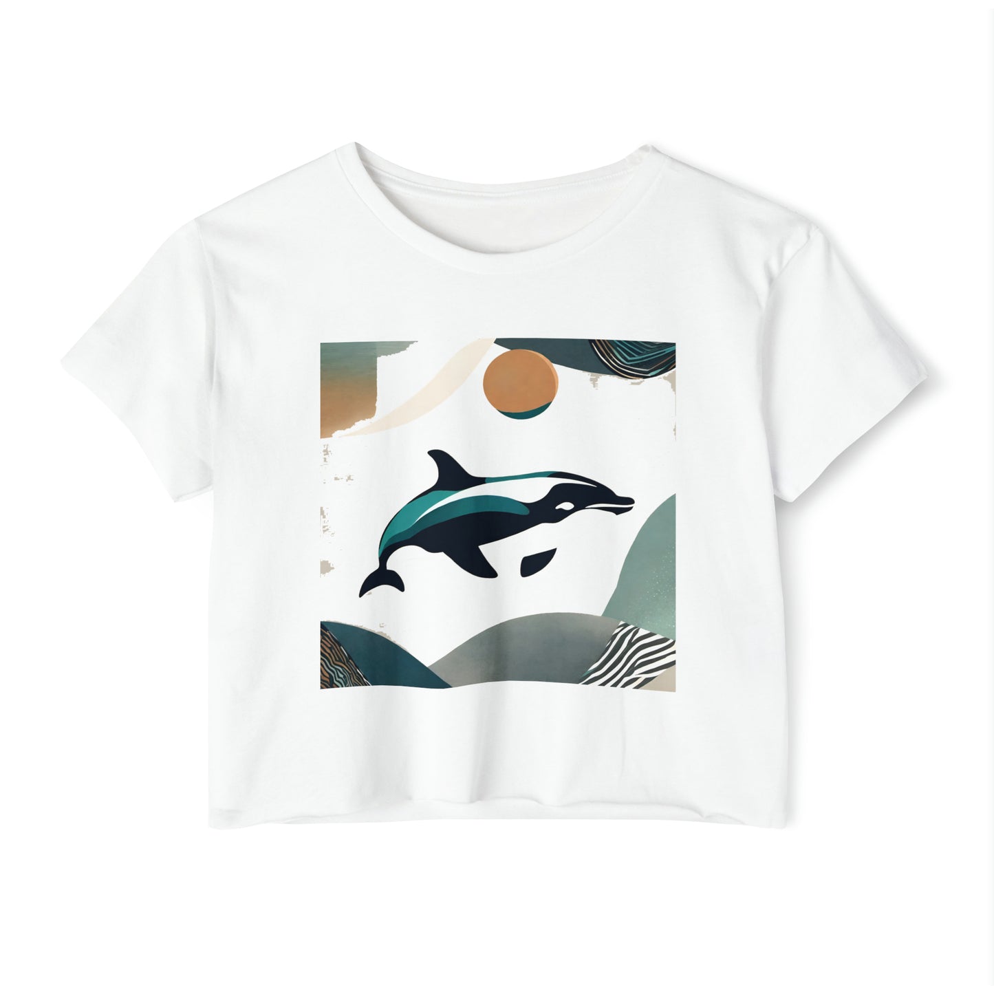 Women's Festival Crop Top Dolphin