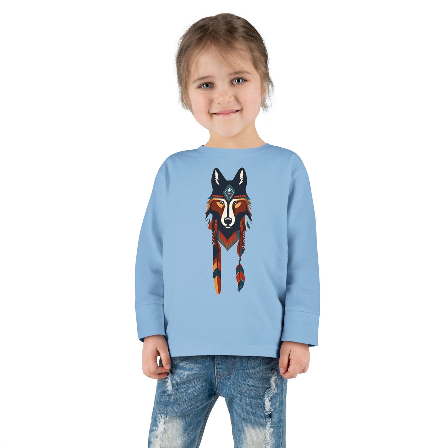 Toddler Long Sleeve Tee Wolf