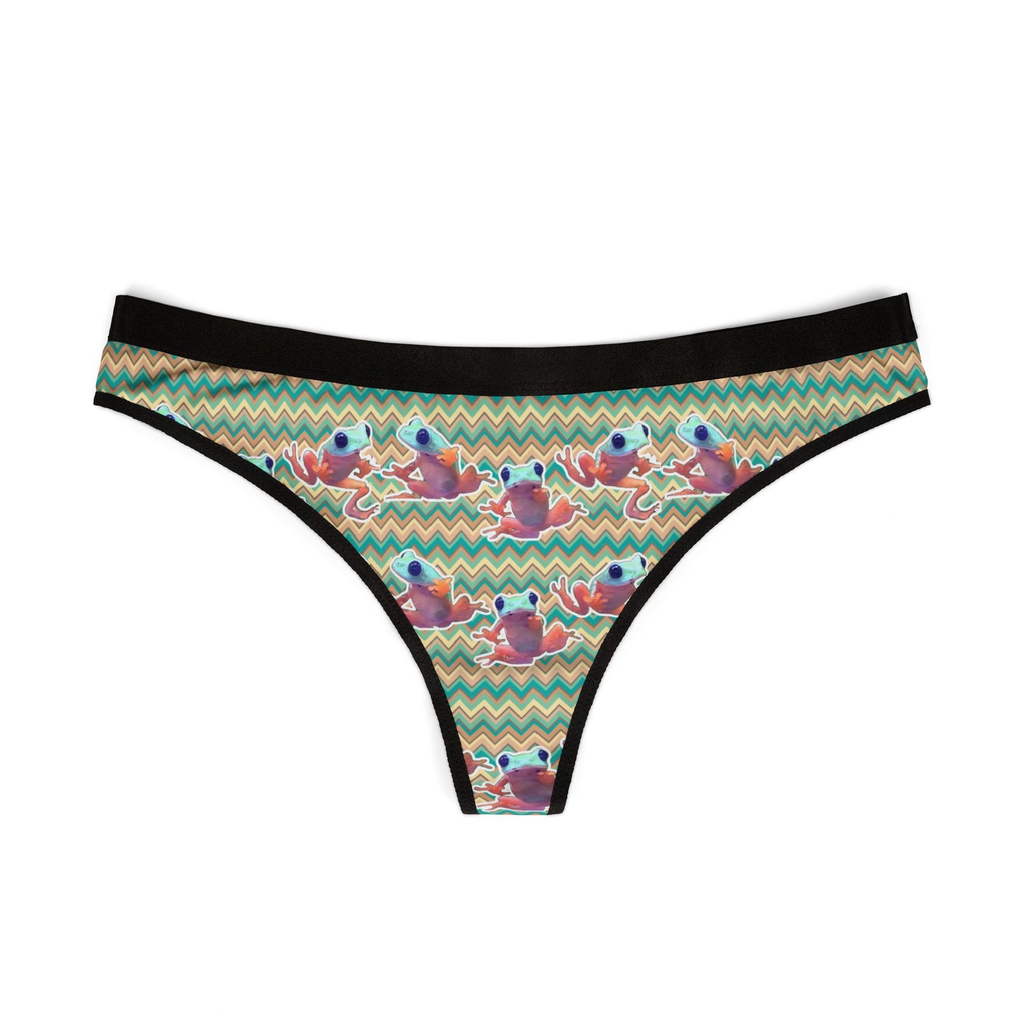 Colorful Patterned Tree Frog Thong