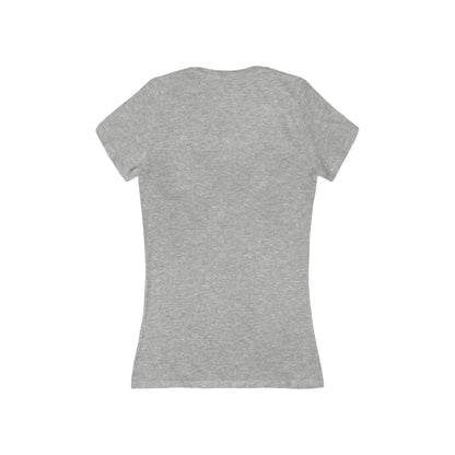 Women's Jersey Short Sleeve Deep V-Neck Tee - HAYVYN