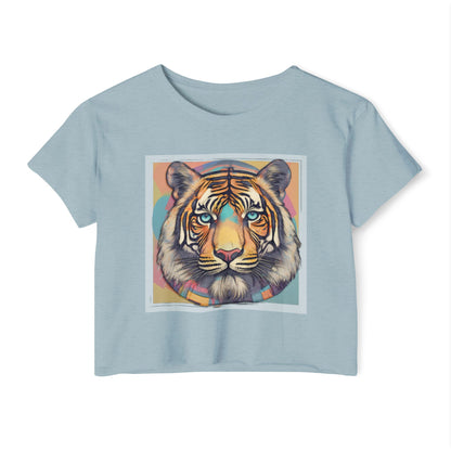 Women's Festival Crop Top~Tiger