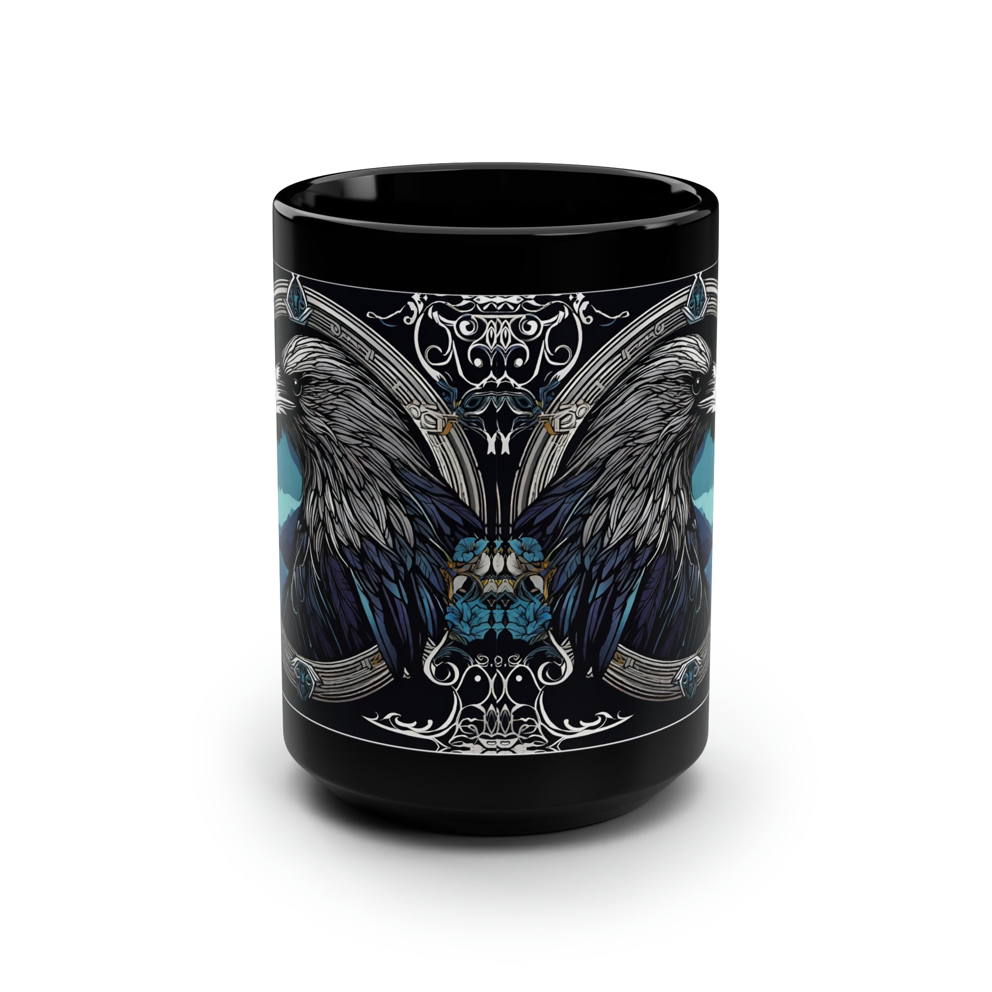 Black Mug, 15oz Crow - HAYVYN