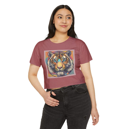 Women's Festival Crop Top~Tiger