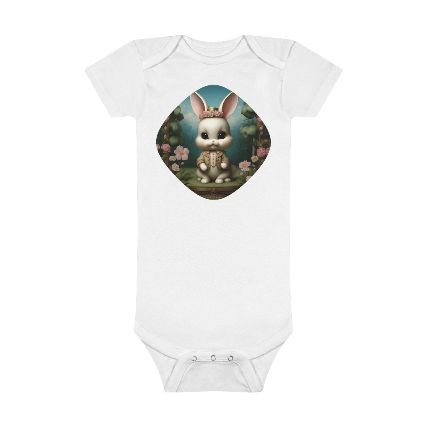 Onesie® Organic Baby Bodysuit-Bunny - HAYVYN