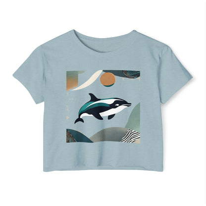 Women's Festival Crop Top Dolphin