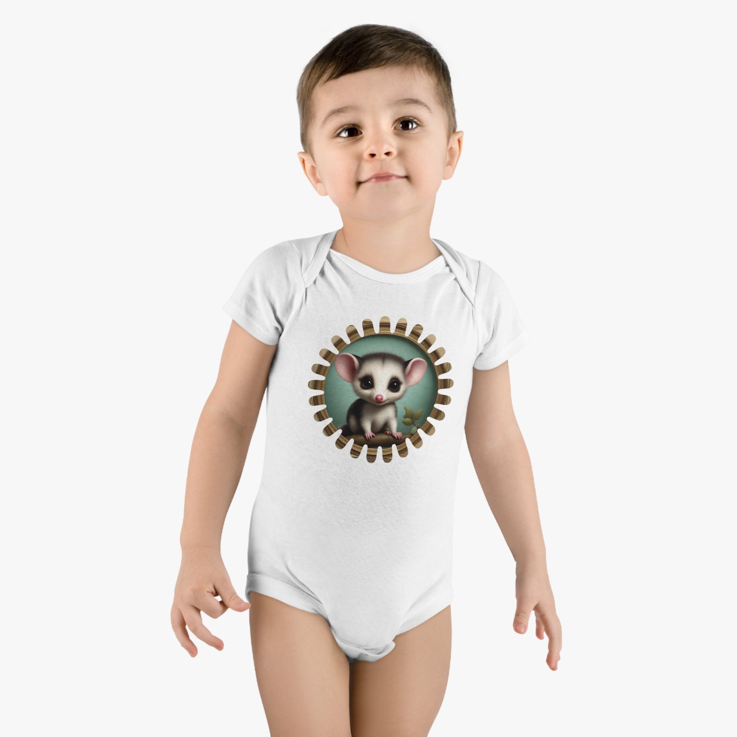 Onesie® Organic Baby Bodysuit~Opossum - HAYVYN