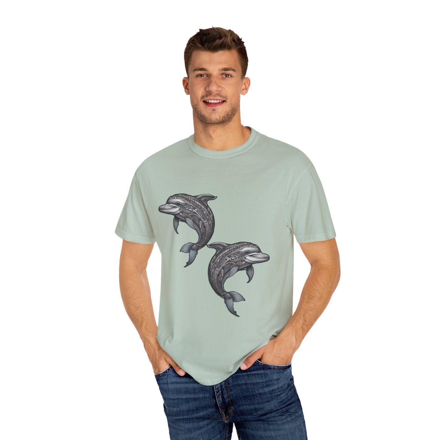 Unisex Garment-Dyed T-shirt Dolphin