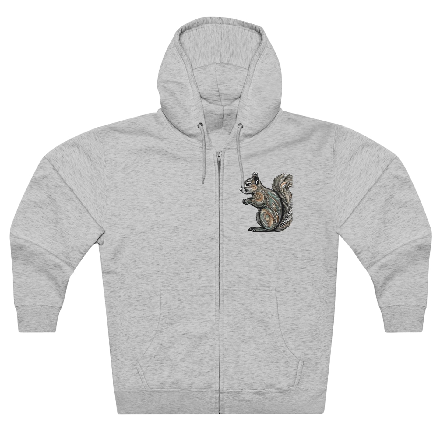 Unisex Premium Full Zip Hoodie-Squirrel