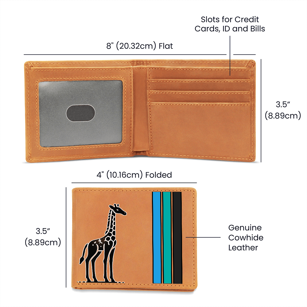 Heads Above The Rest Wallet Featuring Giraffe