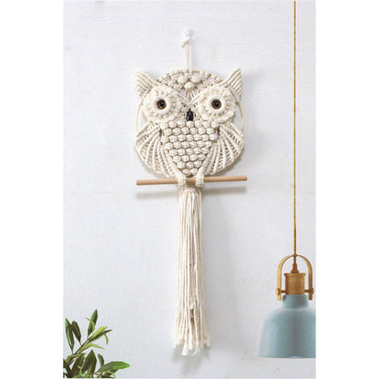 Hand-Woven Owl Macrame Wall Hanging - HAYVYN