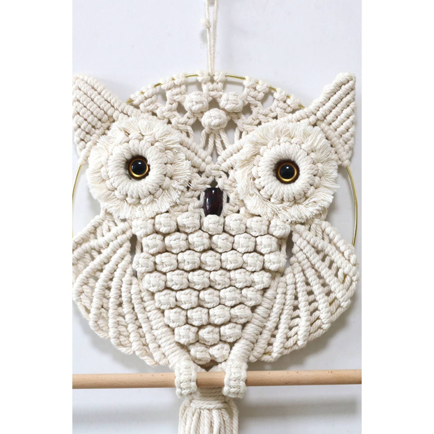 Hand-Woven Owl Macrame Wall Hanging - HAYVYN