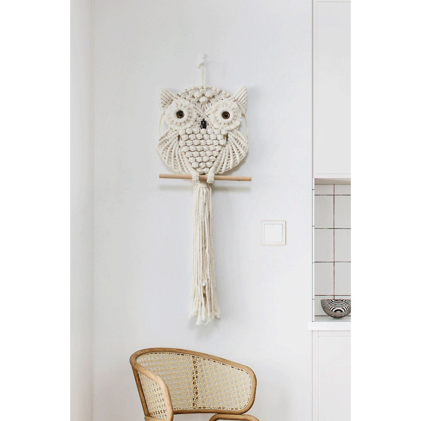 Hand-Woven Owl Macrame Wall Hanging - HAYVYN